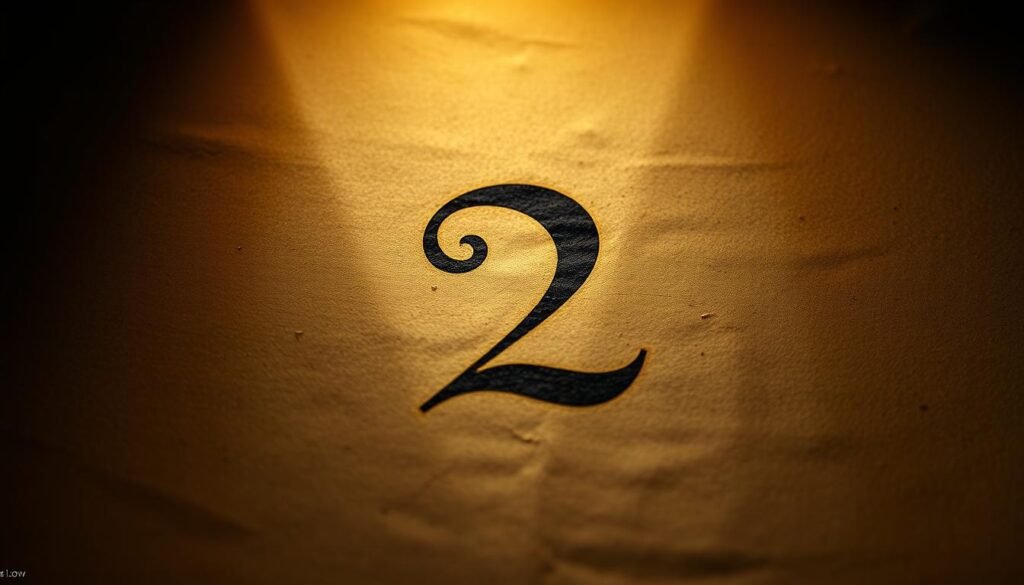 A dimly lit, ancient biblical manuscript page with intricate calligraphic numerals. The number "2" is the focal point, rendered in rich, warm tones with a subtle glow. The background features a muted, parchment-like texture, suggesting the aged wisdom and mysticism of biblical numerology. Soft shadows and highlights create depth and dimension, while a sense of reverence and timelessness permeates the scene. The composition evokes a serene, contemplative atmosphere, inviting the viewer to ponder the symbolic significance of the sacred number. A dimly lit, ancient biblical manuscript page with intricate calligraphic numerals. The number "2" is the focal point, rendered in rich, warm tones with a subtle glow. The background features a muted, parchment-like texture, suggesting the aged wisdom and mysticism of biblical numerology. Soft shadows and highlights create depth and dimension, while a sense of reverence and timelessness permeates the scene. The composition evokes a serene, contemplative atmosphere, inviting the viewer to ponder the symbolic significance of the sacred number.