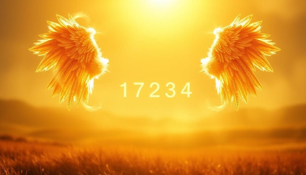 A serene, ethereal landscape bathed in a warm, golden light. In the foreground, a pair of angel wings unfurl, their intricate feathers glimmering with a heavenly glow. Wisps of cloud-like energy swirl around the wings, creating a sense of mysticism and spirituality. In the middle ground, a series of numerals, each representing a significant "angel number," float weightlessly, emanating an aura of prosperity and abundance. The background fades into a soft, hazy gradient, suggesting a connection to the divine and the infinite. The overall atmosphere is one of tranquility, harmony, and the promise of financial well-being. A serene, ethereal landscape bathed in a warm, golden light. In the foreground, a pair of angel wings unfurl, their intricate feathers glimmering with a heavenly glow. Wisps of cloud-like energy swirl around the wings, creating a sense of mysticism and spirituality. In the middle ground, a series of numerals, each representing a significant "angel number," float weightlessly, emanating an aura of prosperity and abundance. The background fades into a soft, hazy gradient, suggesting a connection to the divine and the infinite. The overall atmosphere is one of tranquility, harmony, and the promise of financial well-being.